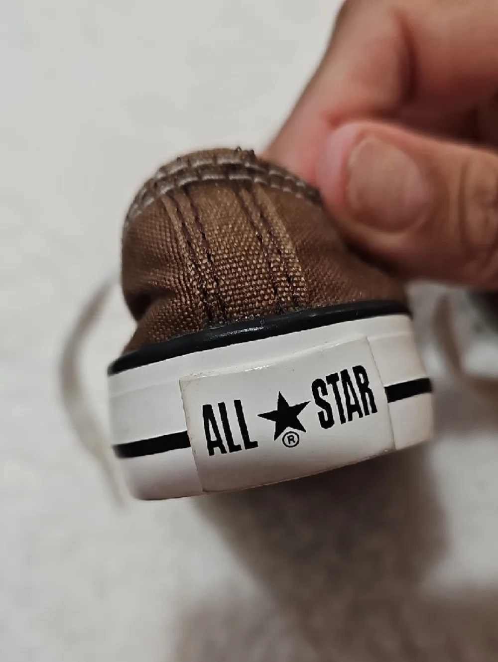 Converse Kids Brown Canvas Sneakers with White Laces